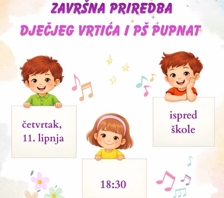 Završna školska priredba u Pupnatu
